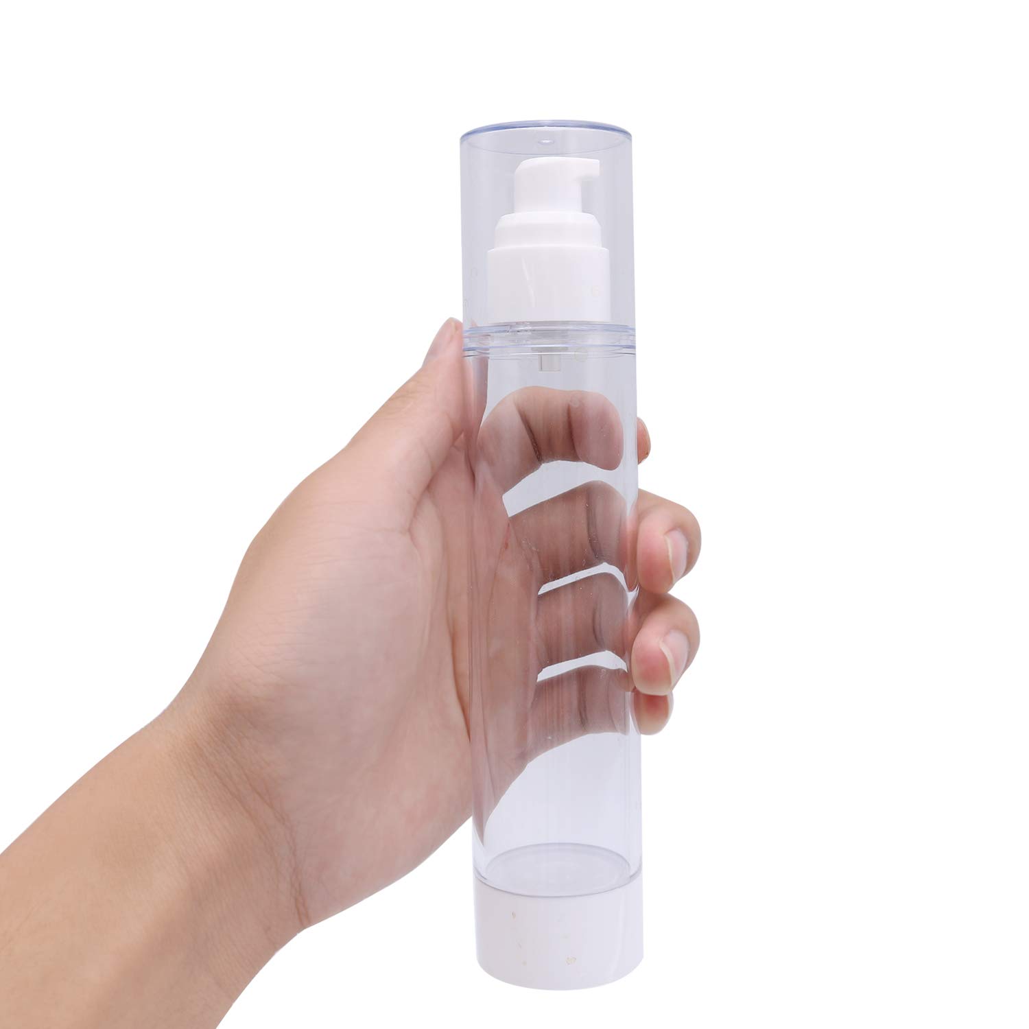 TrendBox 120ml Airless Pump Bottles for Lotion & Cream - 6 Pack, Travel & Home Use