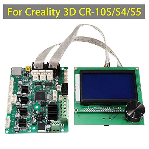 Upgrade Mainboard Control Board with LCD Screen for CR-10S/S4/S5 3D Printers | High-Performance 3D Printing Replacement Part for Smooth Printing Experience | Perfect for DIY Projects, Prototyping & Home Use