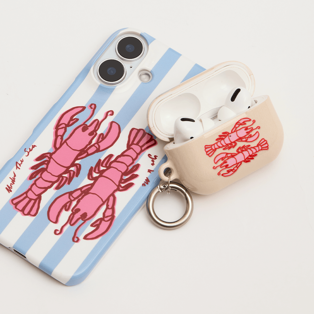 Premium Lobster Love AirPods Pro Case - Cute & Protective Cover for Apple AirPods Pro (2nd/1st Gen) - Perfect Gift for Music Lovers & Marine Life Enthusiasts - Use at Home, Gym, Travel & Outdoor Activities