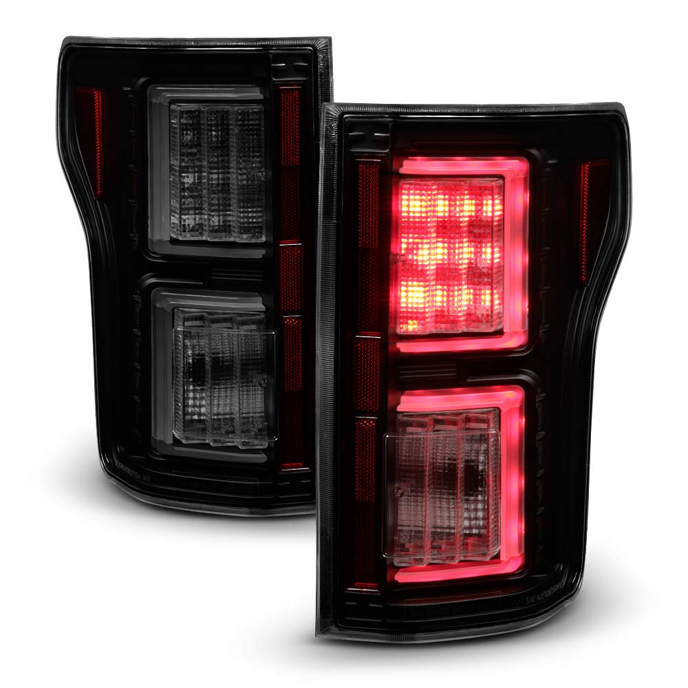 ACANII Smoked Black LED Tail Lights for 2018-2020 Ford F150 Pickup Truck - Brake Lamps Pair (Driver & Passenger Side) - Upgrade Your Truck's Style & Visibility for Night Driving & Off-Road Adventures