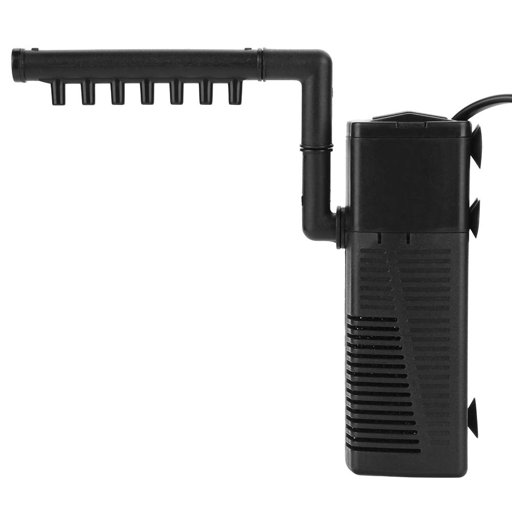 GLOGLOW 5W Submersible Water Pump - Aquarium Fish Tank Filter, Oxygen Spray Pump for Freshwater & Saltwater Tanks - Ideal for Home Aquariums, Fish Breeding, and Hydroponic Systems