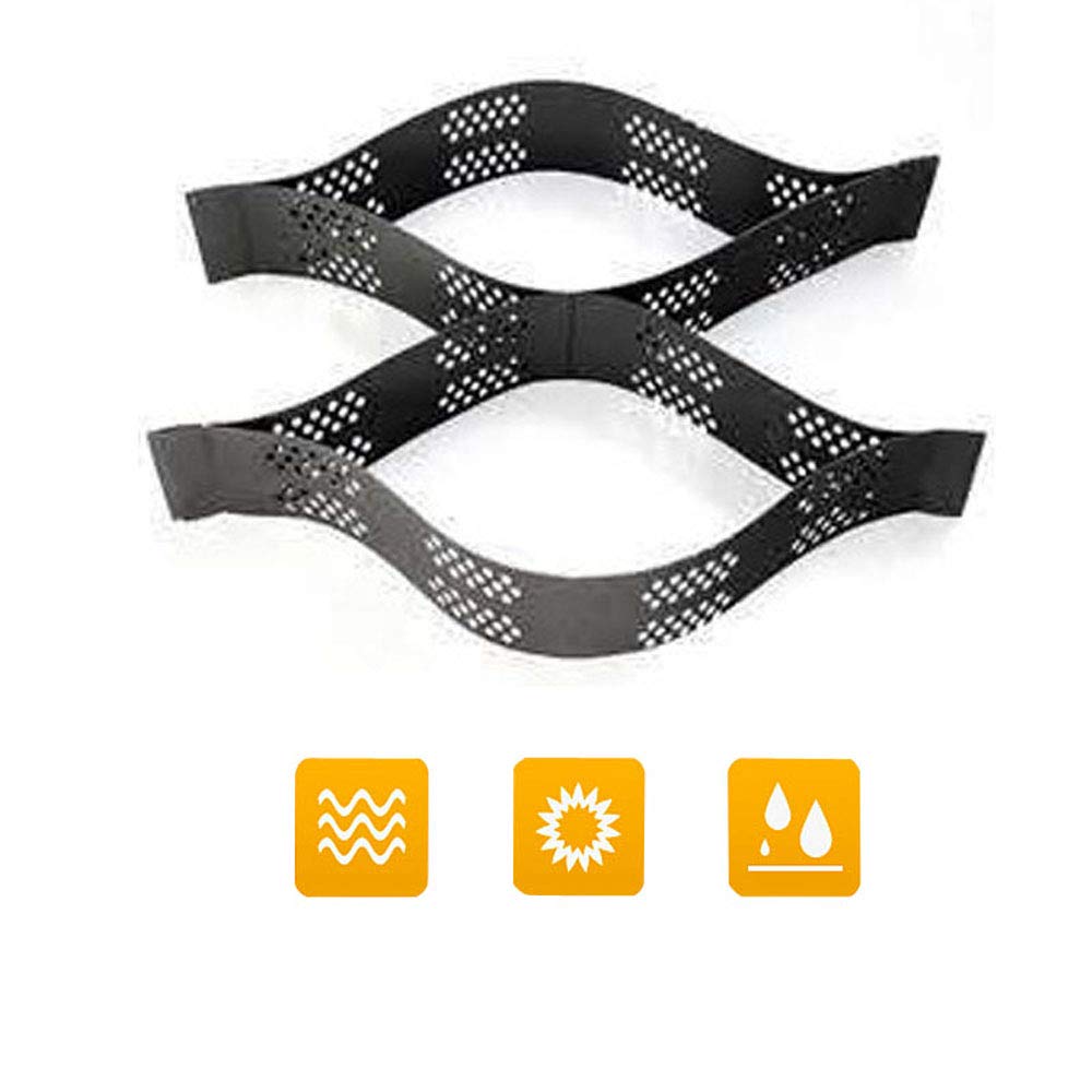 INTBUYING 8x26ft HDPE Geocell Ground Grid - 4'' Flexible Honeycomb Pavers for Driveway, Landscaping, Parking Lots & River Slope Stabilization - Durable Polypropylene Geomesh for Erosion Control & Soil Reinforcement (Black)