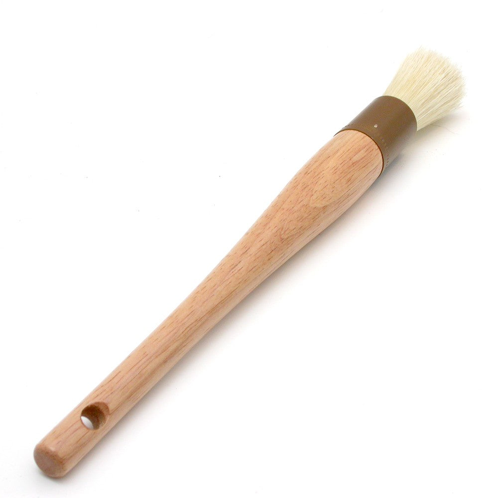 Premium Espresso Grinder Brush with Heavy Wood Handle & Natural Bristles - Perfect for Coffee Machine Cleaning and Barista Accessories