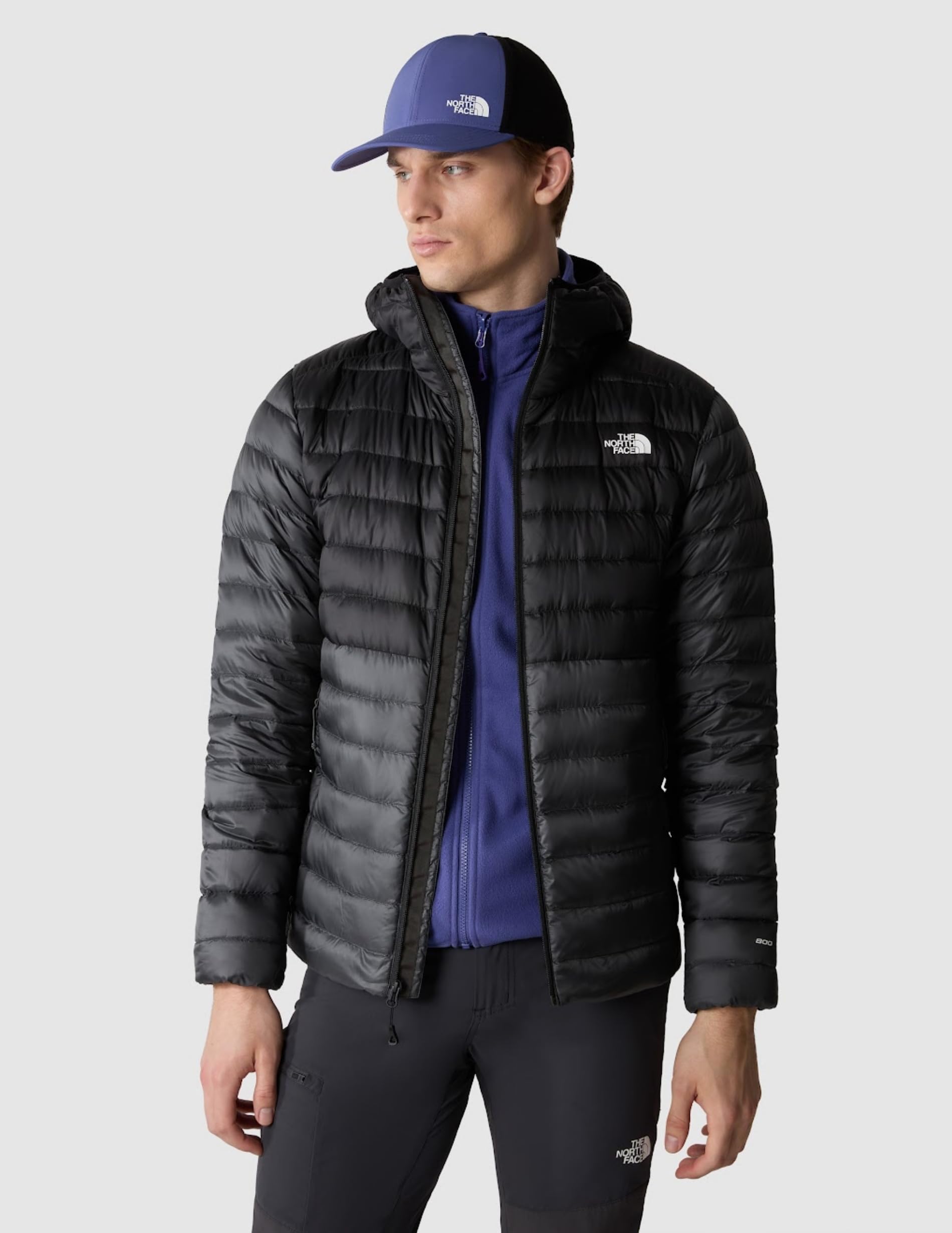 THE NORTH FACE Men's Resolve Down Jacket with Hood - Lightweight Waterproof Winter Coat for Hiking, Camping & Outdoor Adventures