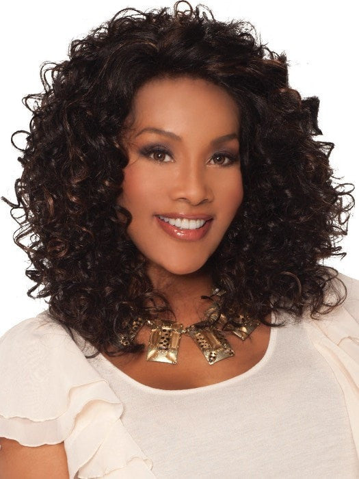 Foxy HF Synthetic Lace Front Wig with Basic Cap - Natural-Looking Hair Replacement for Women | Perfect for Cosplay, Daily Wear & Special Occasions