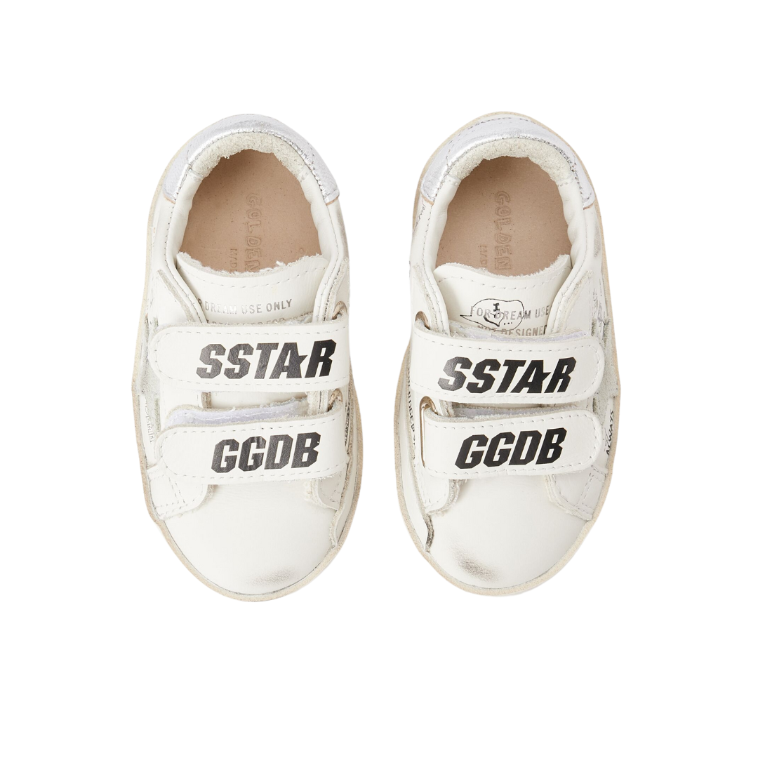 Old School Velcro Kids Shoes - Classic Retro Sneakers for Boys & Girls - Comfortable Lightweight Athletic Shoes for School, Play & Everyday Wear