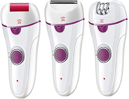 Best Epilator for Women - 3-in-1 Rechargeable Hair Removal Device for Face, Body, Armpits, Legs & Bikini Area | Painless Shaver & Trimmer | Perfect for Smooth Skin at Home, Travel & Salon Use