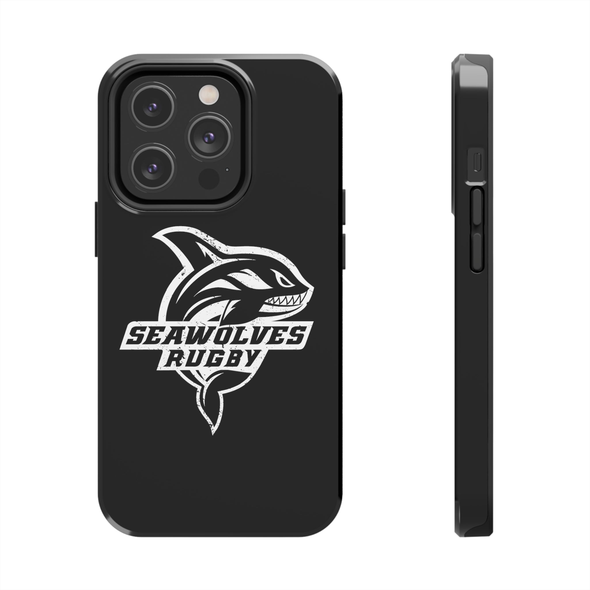 Seawolves Black Rugged Phone Case - Durable & Shockproof Protection for iPhone & Android - Perfect for Outdoor, Sports & Daily Use