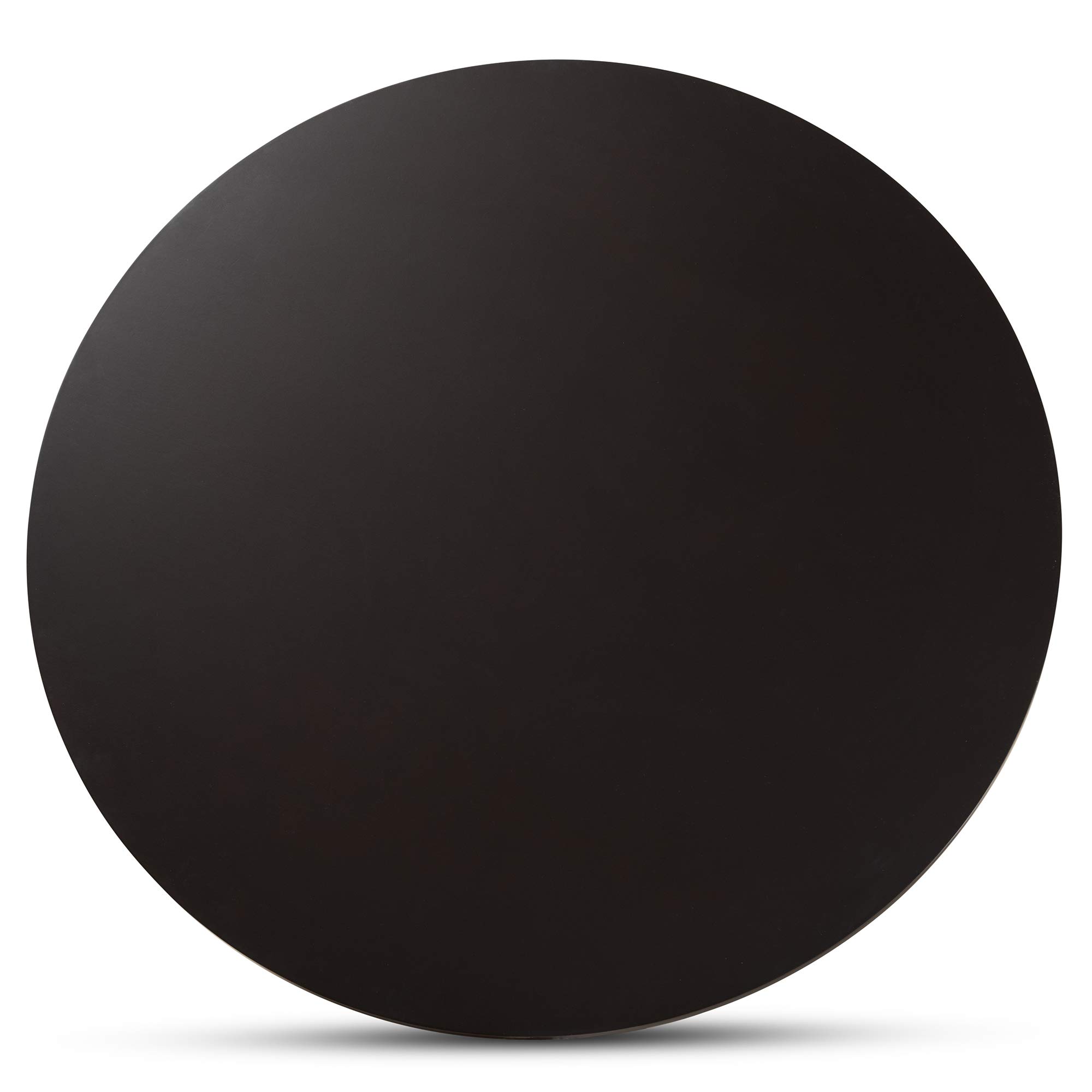 Baxton Studio Kenji 48-Inch Round Wood Dining Table - Modern Dark Brown Finish for Contemporary Dining Rooms & Kitchen Spaces