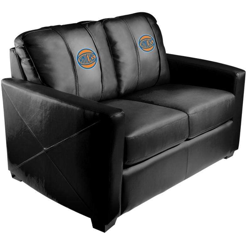 NBA Team Logo Stationary Loveseat - Comfortable Two-Seater Sofa for Living Room, Game Room & Man Cave Decor