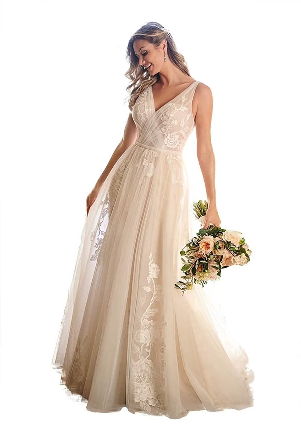 2022 Elegant Lace Mermaid Wedding Dress for Bride - Perfect for Church Ceremony, Beach Wedding & Romantic Photoshoots
