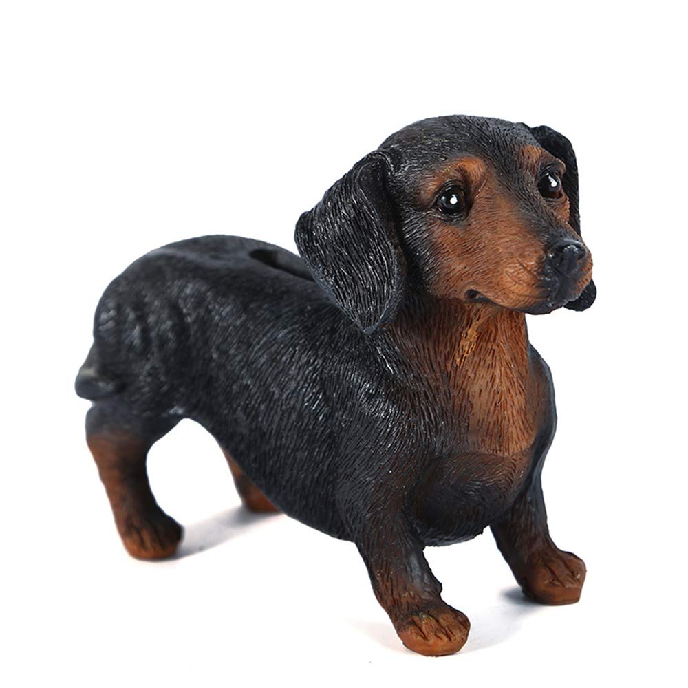 Cute Dachshund Puppy Dog Coin Bank - Pet Money Saving Box for Kids & Adults - Perfect for Piggy Bank Savings, Birthday Gifts & Home Decor
