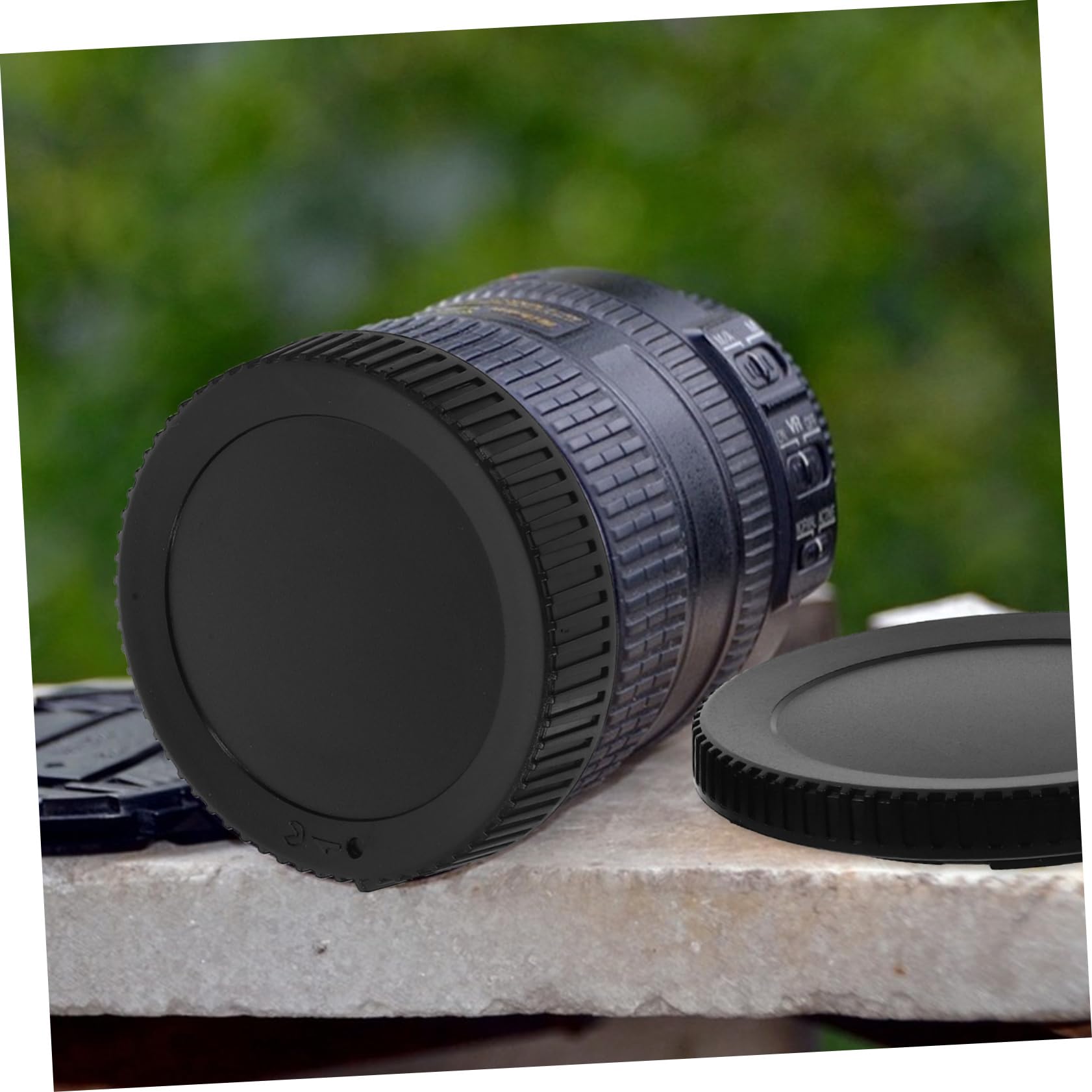 Mikikit 5-Pack Camera Lens Cap Set - Dust Proof Front & Rear Lens Caps Replacement for DSLR, Mirrorless Cameras - Perfect for Travel, Photography & Outdoor Shooting