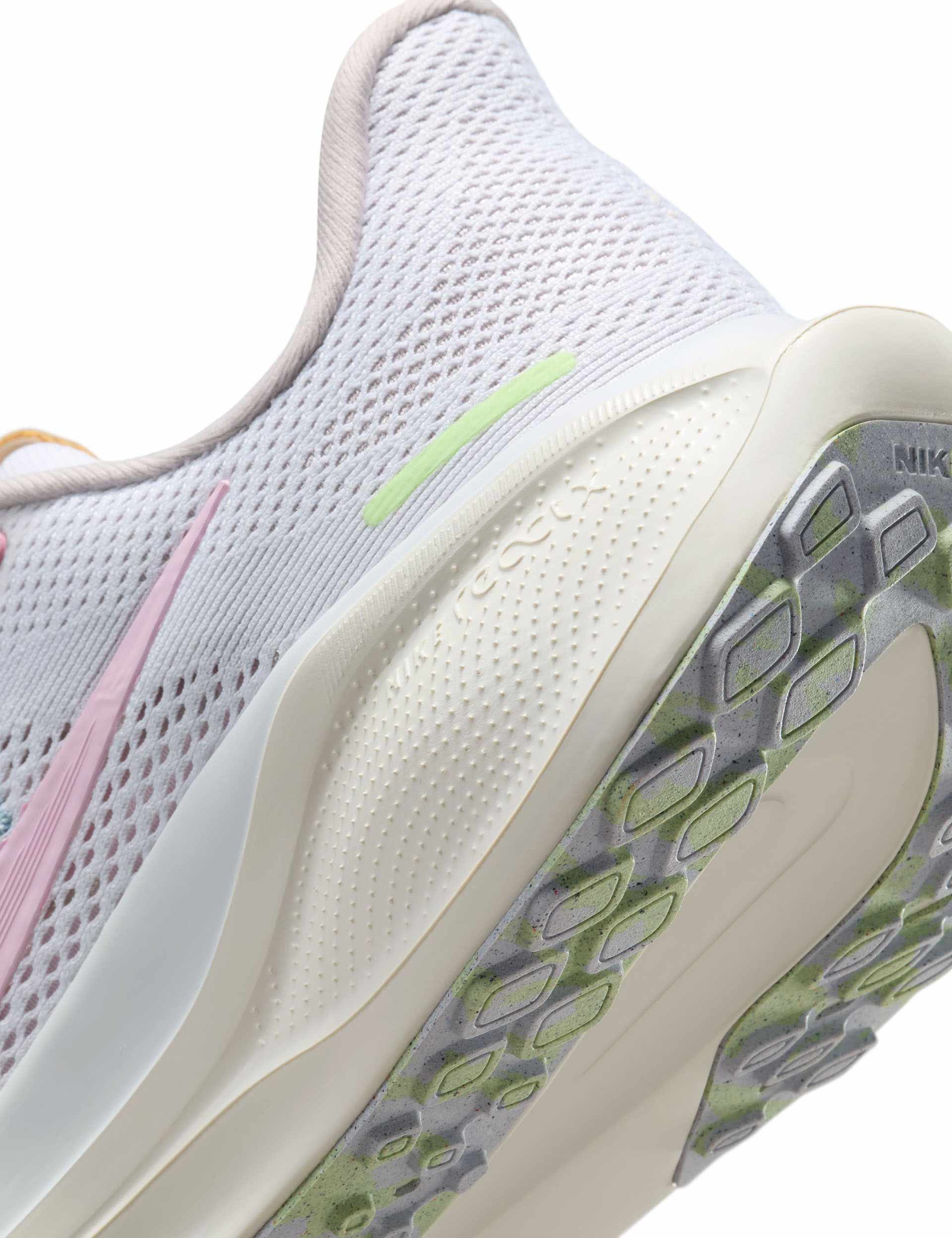 Nike Pegasus 41 Running Shoes for Women - White/Pink Foam/Sail/Football Grey | Lightweight Cushioned Sneakers for Jogging, Gym & Everyday Wear