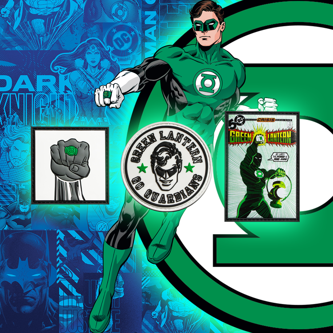 Green Lantern Comic Patch Bundle - DC Comics Superhero Embroidered Iron-On Patches for Jackets, Backpacks & DIY Crafts - Perfect for Cosplay, Costumes & Fan Merchandise