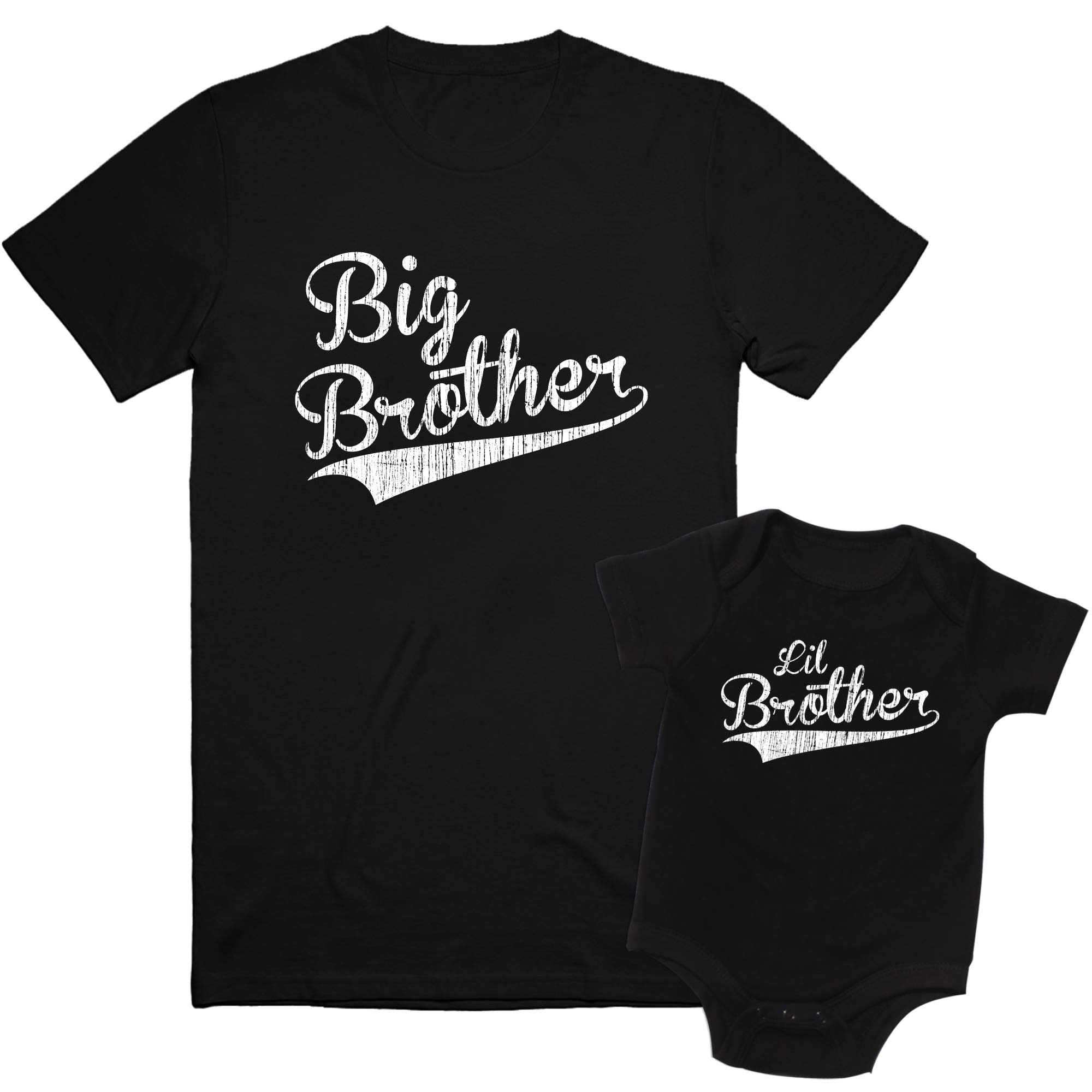 Texas Tees - Big Sister & Little Brother Matching Outfits | Cute Sibling Shirts for Family Photos, Birthdays & Special Occasions