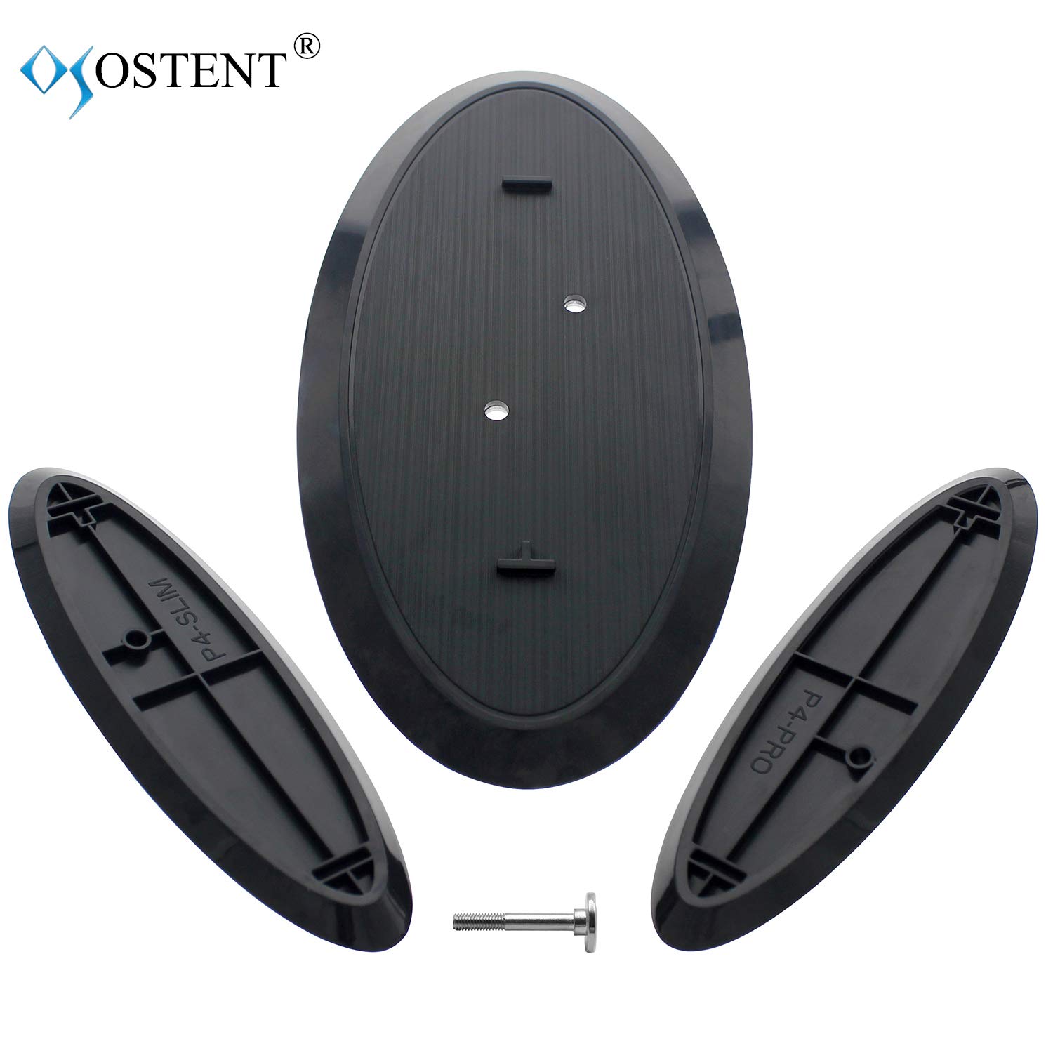 OSTENT Universal 2-in-1 Clear Vertical Stand Mount for Sony PS4 Slim & Pro Console - Secure Gaming Accessory for Compact Spaces & Better Airflow