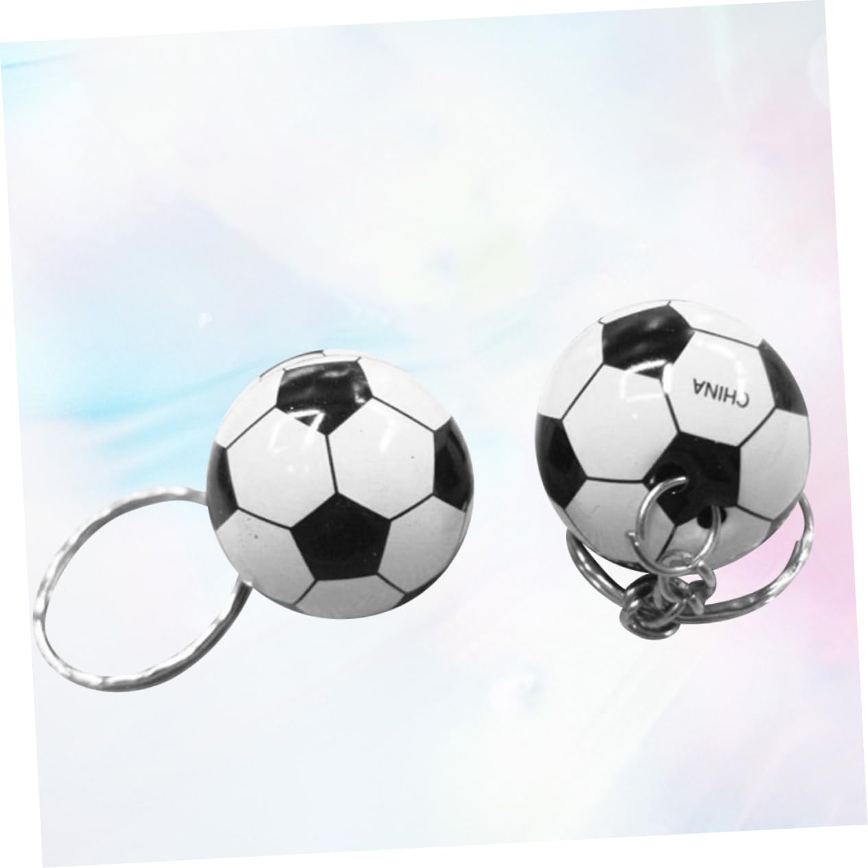 INOOMP 2 Sets Football Keychain - Mini Sports Key Rings for Cars, Party Favors & Unique Gift Ideas (12pcs x 2) - Perfect for Football Fans, Team Gifts & Game Day Decorations