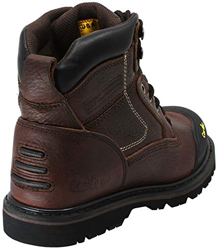 CACTUS Men's 6060 6-Inch Work Boots - Oil-Resistant Rubber Outsole, Full Grain Leather, Protective Rubber Toe Guard - Ideal for Flooring, Carpeting & Industrial Work Safety