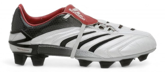 Adidas Predator Absolute FG Soccer Cleats - White/Black/Red - Firm Ground Football Shoes for Men - Perfect for Outdoor Matches & Training