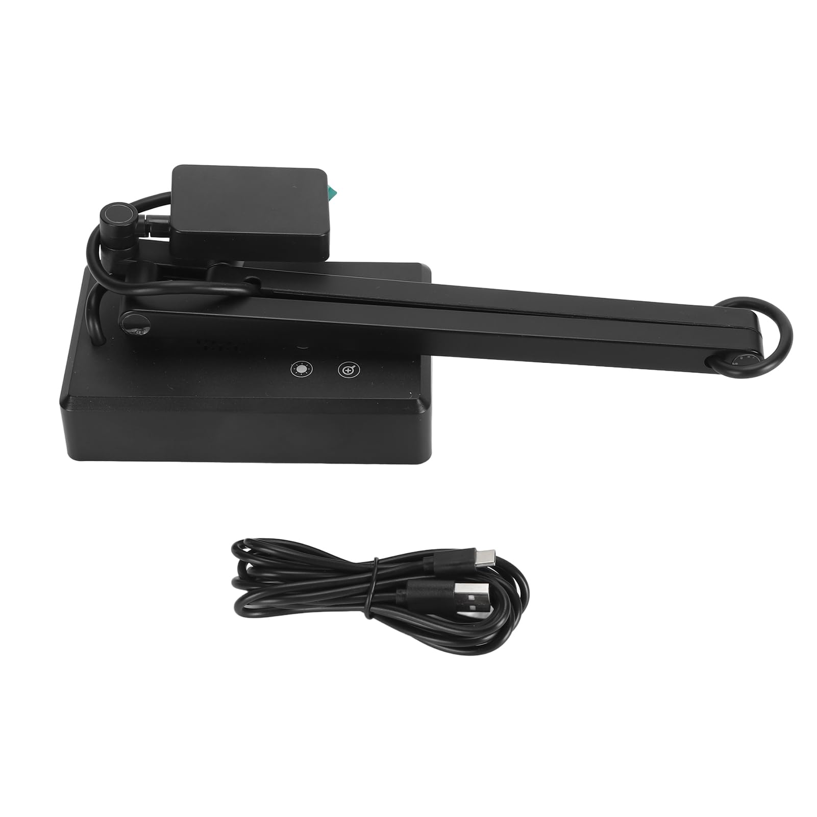 4K Ultra HD USB Document Camera - Foldable 360° Rotating Scanner with Adjustable Base & 3-Level LED Lighting | Portable for Windows, Mac OS X & Chrome | Perfect for Online Teaching, Remote Work & Document Digitizing
