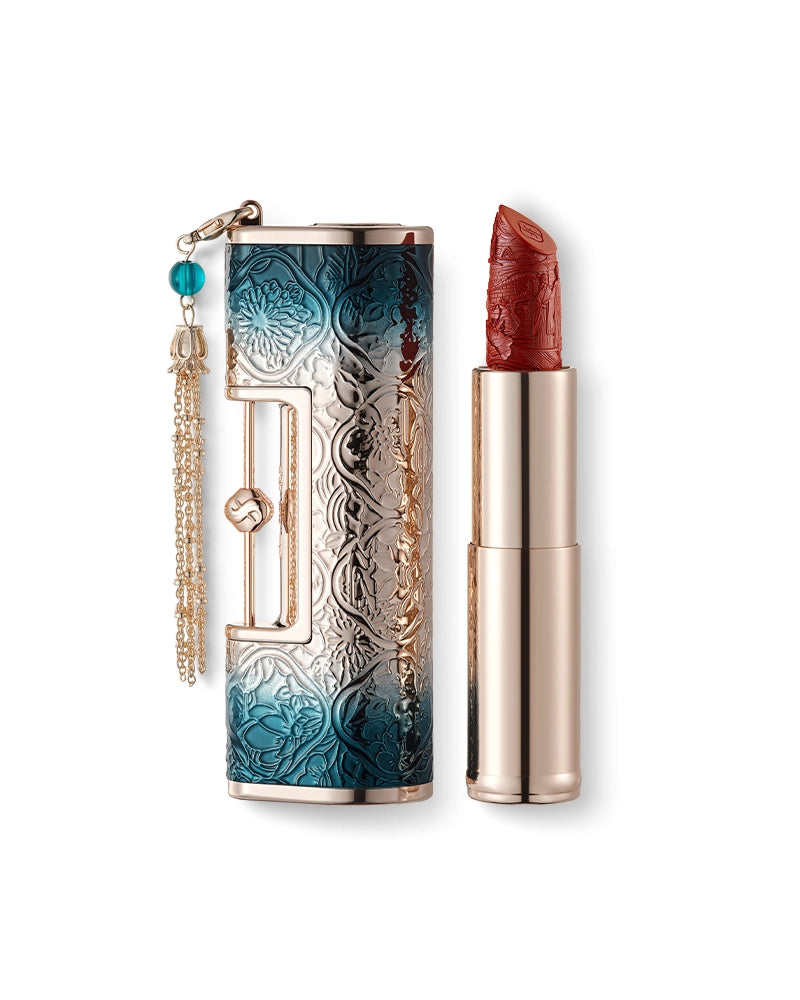 Blooming Rouge Love Lock Engraved Lipstick - Long Lasting Matte Finish, Vegan & Cruelty Free - Perfect for Valentine's Day Gifts, Date Nights & Special Occasions