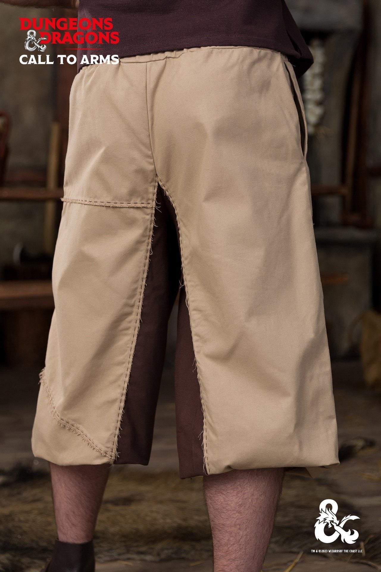 Dungeons & Dragons Barbarian Pants - Hemp Brown RPG Costume for Cosplay & LARPing | Perfect for D&D Game Nights & Fantasy Conventions