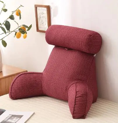 Ergonomic Back Support Cushion Pillow for Office Chair, Car Seat & Home Use - Lumbar Pain Relief & Posture Corrector