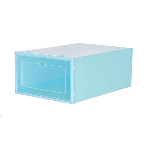 Foldable Clear Plastic Shoe Storage Boxes - Stackable Shoe Organizer Rack for Closet Organization (Color B) | Perfect for Bedroom, Entryway, and Dorm Shoe Storage