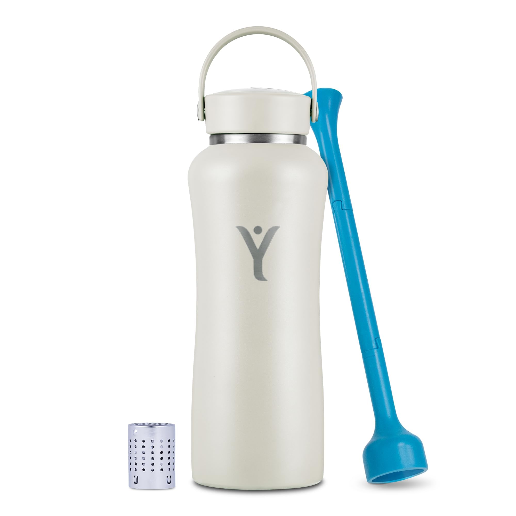 DYLN Alkaline Water Bottle - Portable Hydrogen Water Generator with 9.5 pH Balance | Vacuum Insulated Stainless Steel Bottle Keeps Drinks Cold 24 Hours | Perfect for Gym, Hiking & Daily Hydration