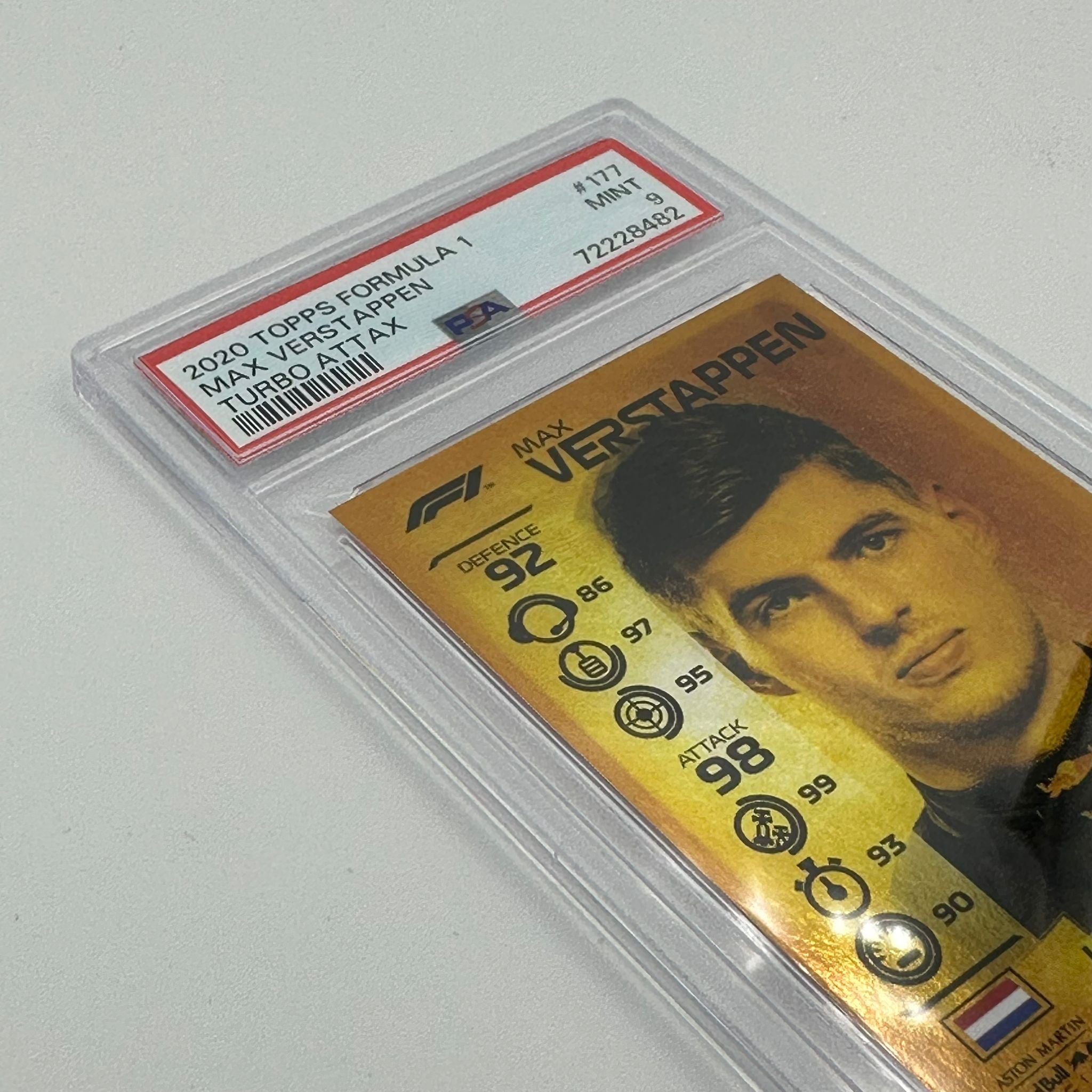 PSA 9 Graded Max Verstappen #177 Trading Card - Perfect for Sports Collectors, Racing Fans & Investment Portfolio