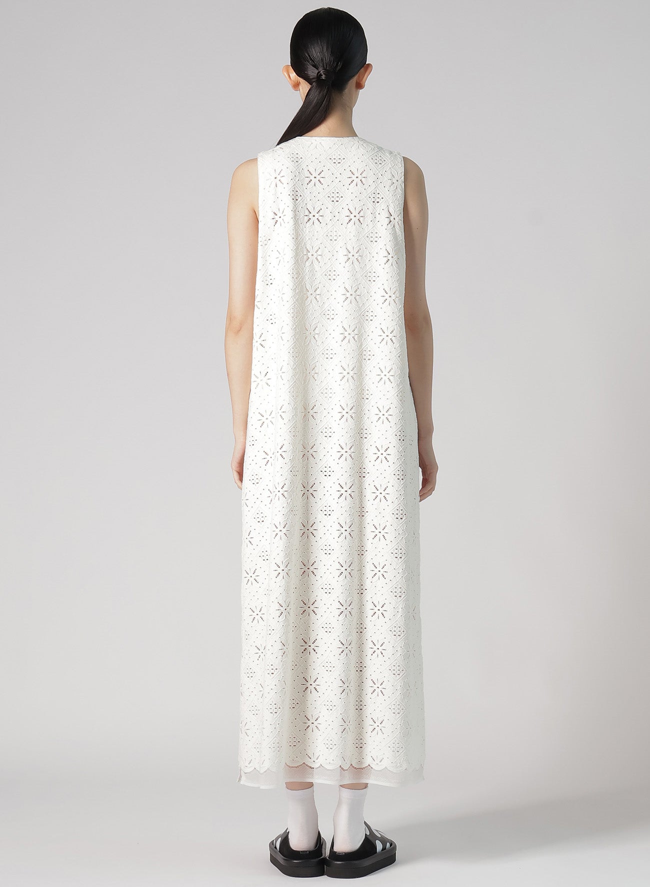 Elegant Cotton Lace Front Open Dress for Women - Summer Boho Chic Maxi Dress for Beach, Wedding & Special Occasions