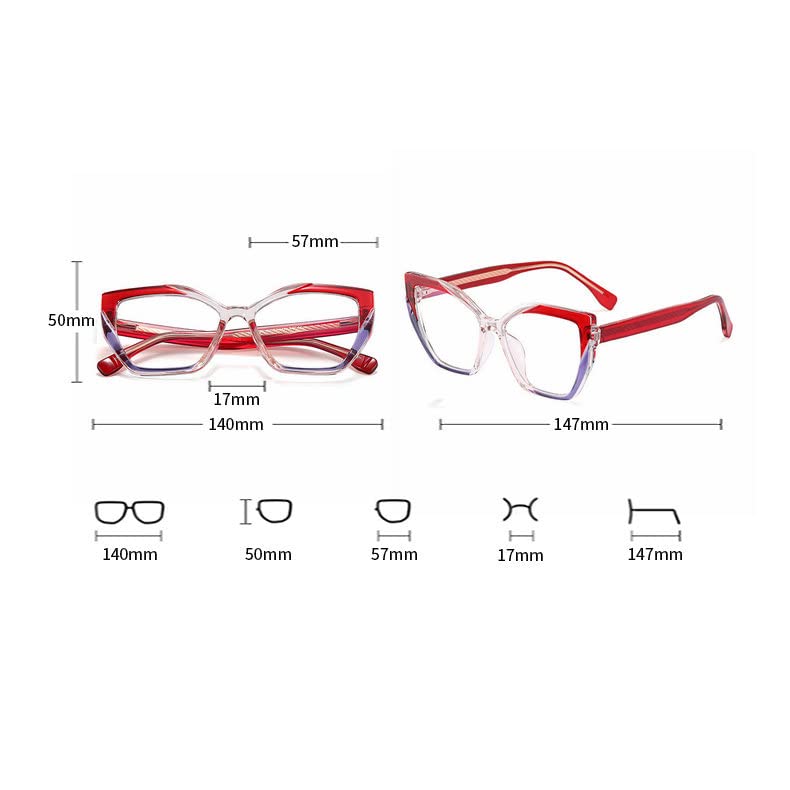 Women's Cat Eye Multifocal Progressive Photochromic Reading Glasses - Transition Computer Glasses with Anti-UV Protection - Perfect for Reading, Driving & Outdoor Activities