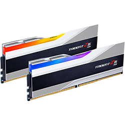G.SKILL Trident Z5 RGB 48GB (2x24GB) DDR5 7200MHz Desktop Memory - Silver - High Performance RAM for Gaming PCs, Workstations & Content Creation