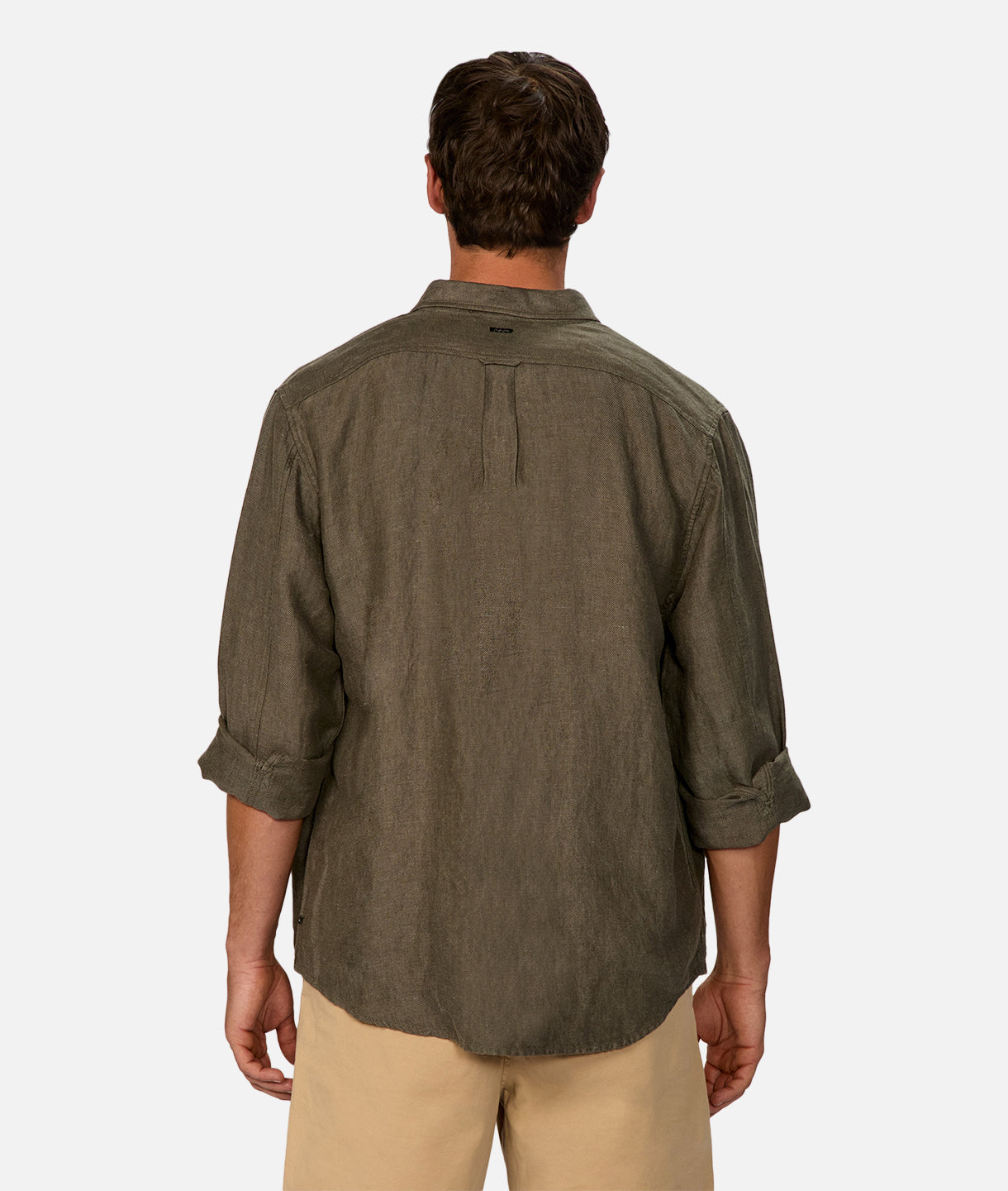 Trinidad Linen Blend Long Sleeve Shirt - Breathable & Comfortable Men's Casual Wear for Office, Travel & Outdoor Activities