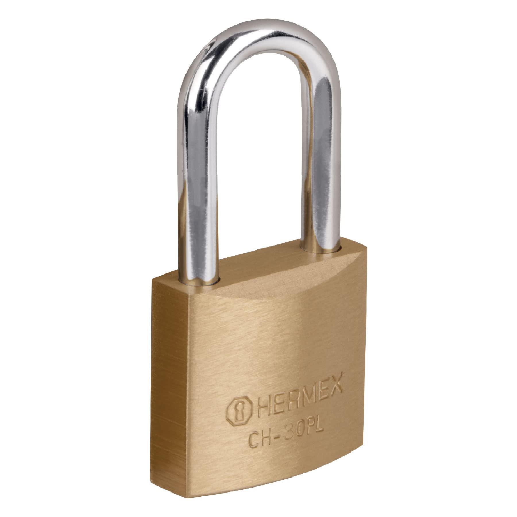 Heavy Duty Iron Padlock with Brass Finish - 30mm Secure Lock for Toolbox, Locker & Storage - Durable Metal Lock for Outdoor & Indoor Use
