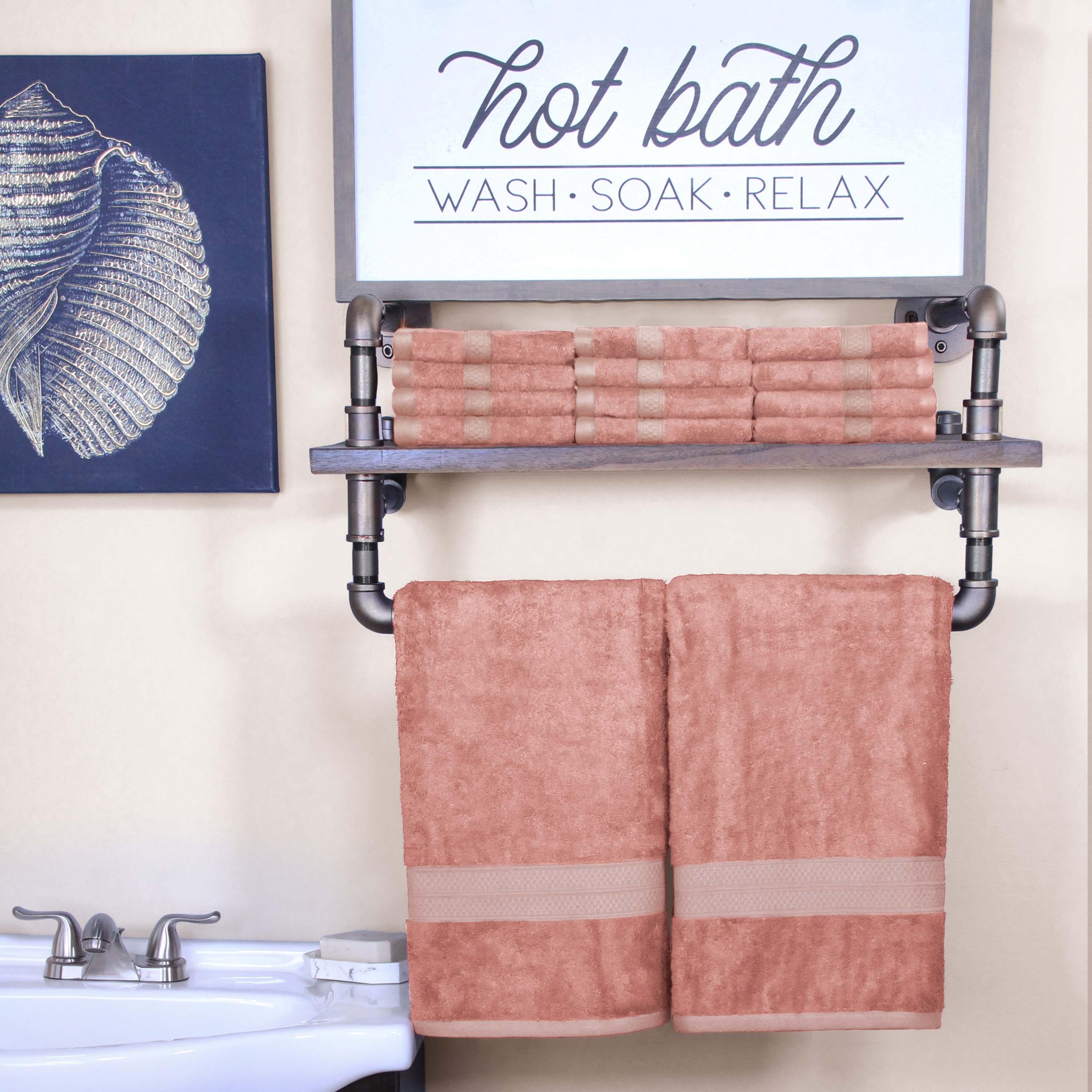Ultra Soft Rayon Bamboo Cotton Blend Bath & Face Towel Set | Eco-Friendly, Absorbent & Hypoallergenic | Perfect for Spa, Gym & Luxury Bathroom