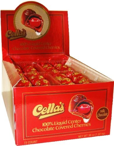 Premium Cella's Milk Chocolate Covered Cherries - 72 Count Gift Box (Pack of 2) | Delicious Holiday Treats & Party Desserts | Perfect for Christmas Gifts, Valentine's Day & Special Occasions