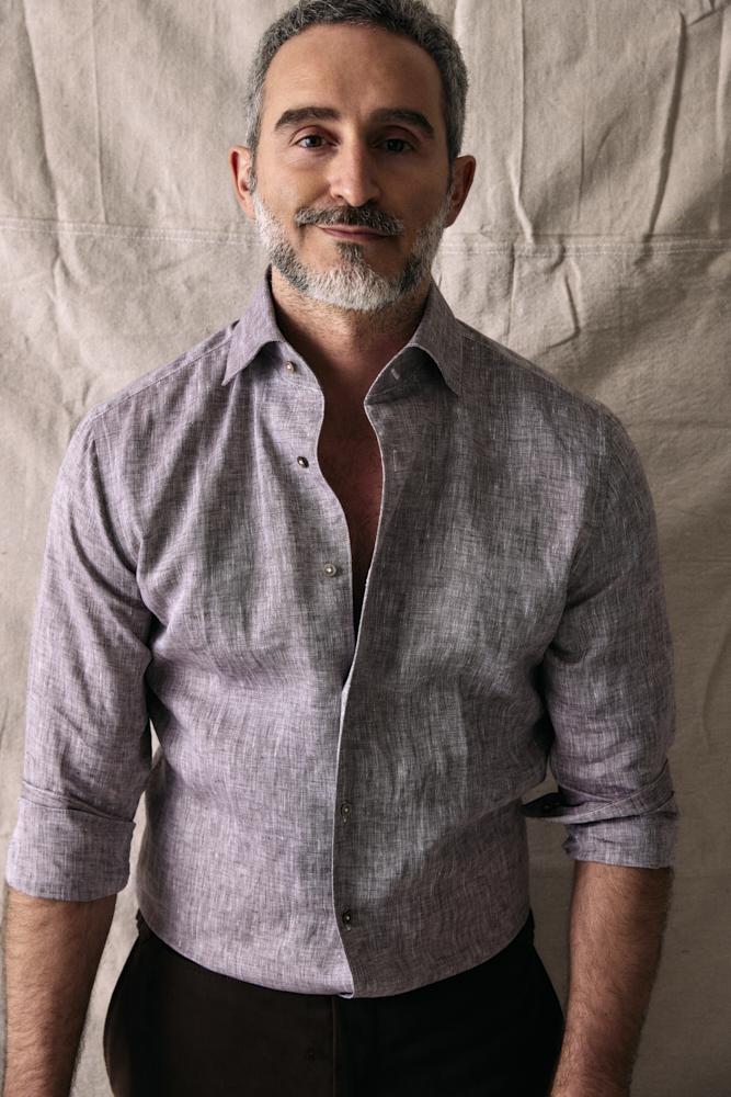 Cooper Shirt | Light Brown Linen Shirt for Men | Casual Summer Wear, Beach Outfits & Office Style