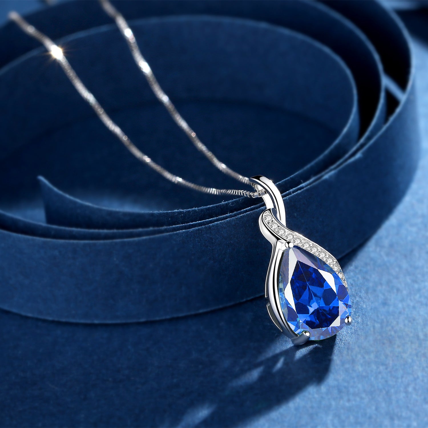 925 Sterling Silver Birthstone Pendant Necklace for Women | Personalized Zodiac Jewelry Gift | Perfect for Birthdays, Anniversaries & Special Occasions