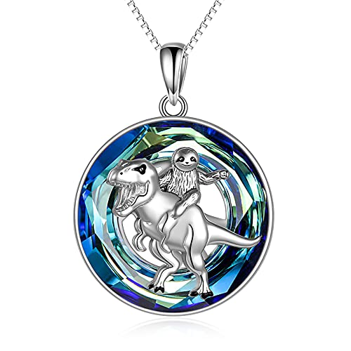 Dinosaur Necklace crystal