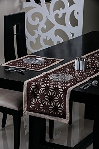 Laser Curt 4 Tablemat-brown