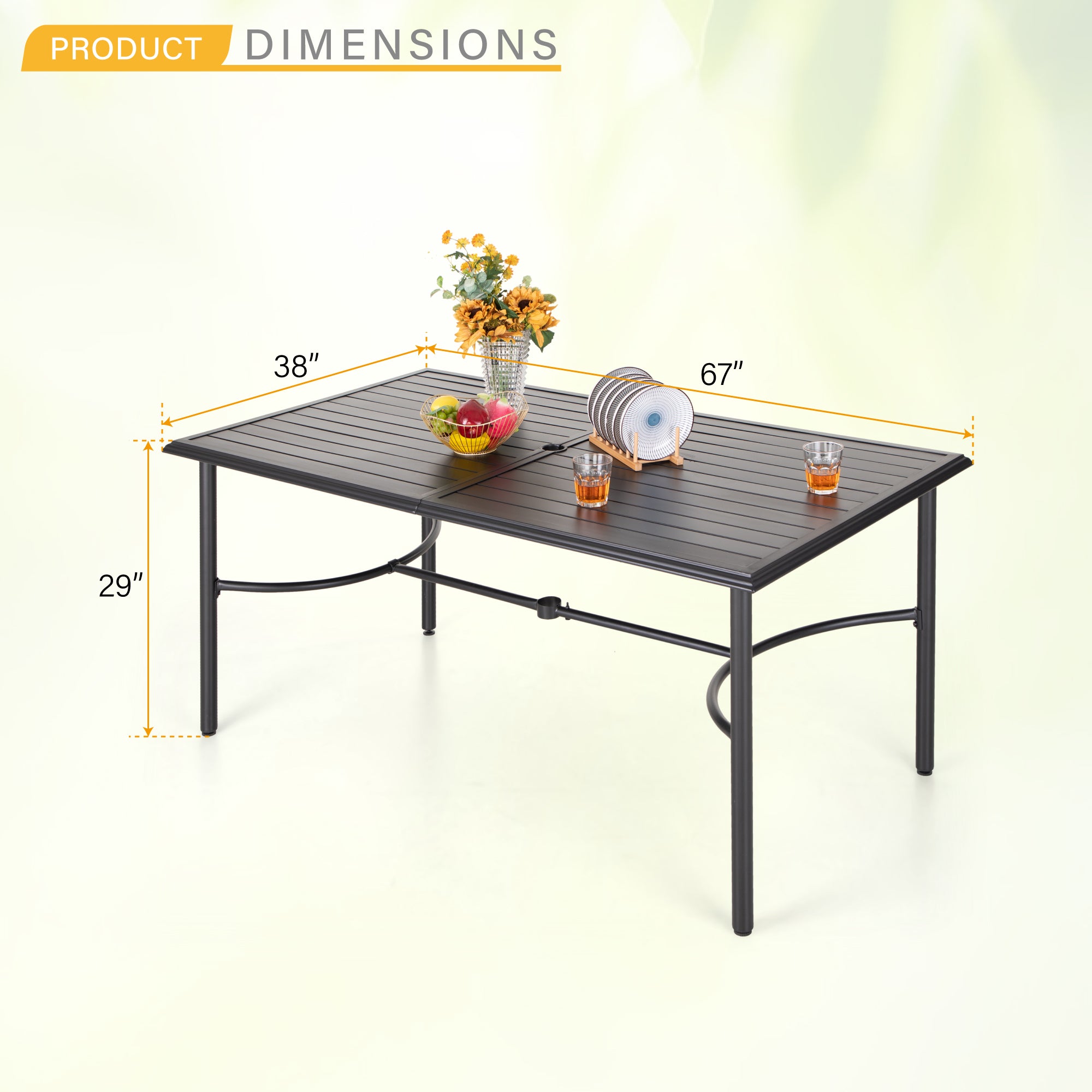 PHI VILLA 7-Piece Outdoor Dining Set with Wicker Chairs & Bar Table - Rattan Patio Furniture for Garden, Backyard, Poolside & Restaurant Use