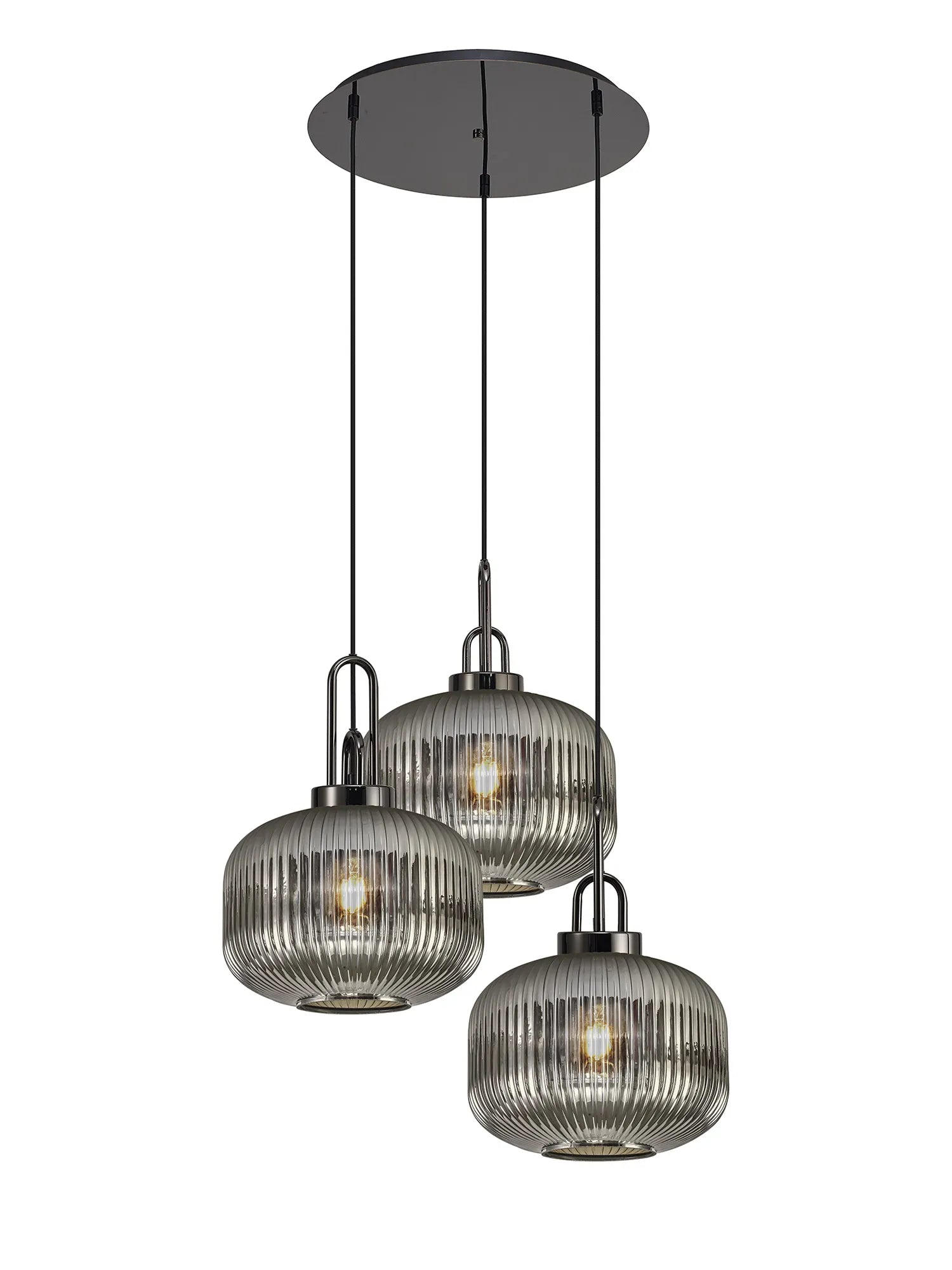 Stylish Cadiz 3-Light Cluster Pendant - Modern Ceiling Lighting Fixture for Dining Room, Kitchen Island & Living Room Decor