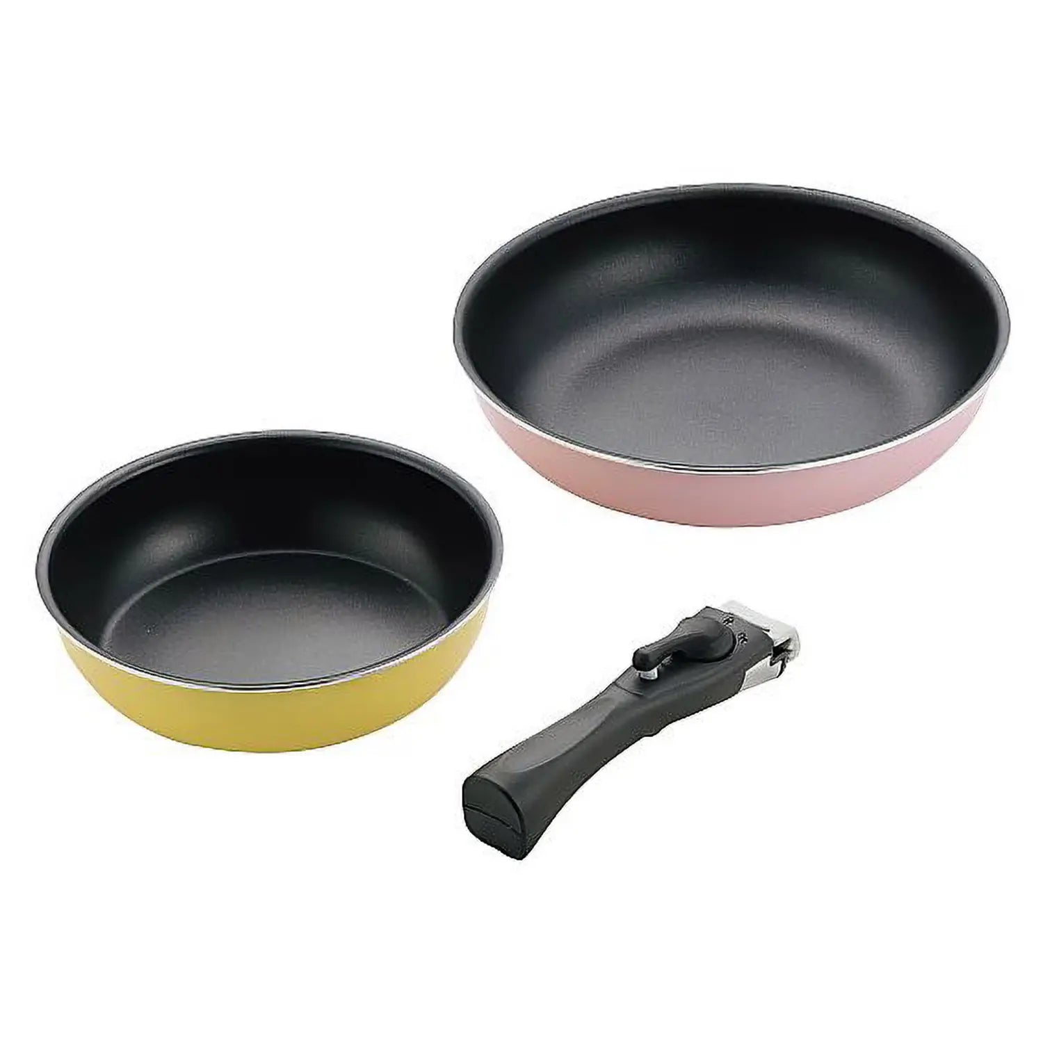 Hirosho Colosele 3-Piece Aluminum Cookware Set - Nonstick Pots and Pans for Cooking, Frying & Boiling - Perfect for Home Kitchen, Camping & Outdoor Use