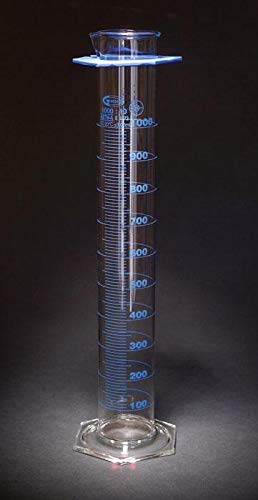 United Scientific Graduated Cylinders 100ml - Class A Certified Double Scale Lab Measuring Cylinder for Chemistry Experiments & Science Labs