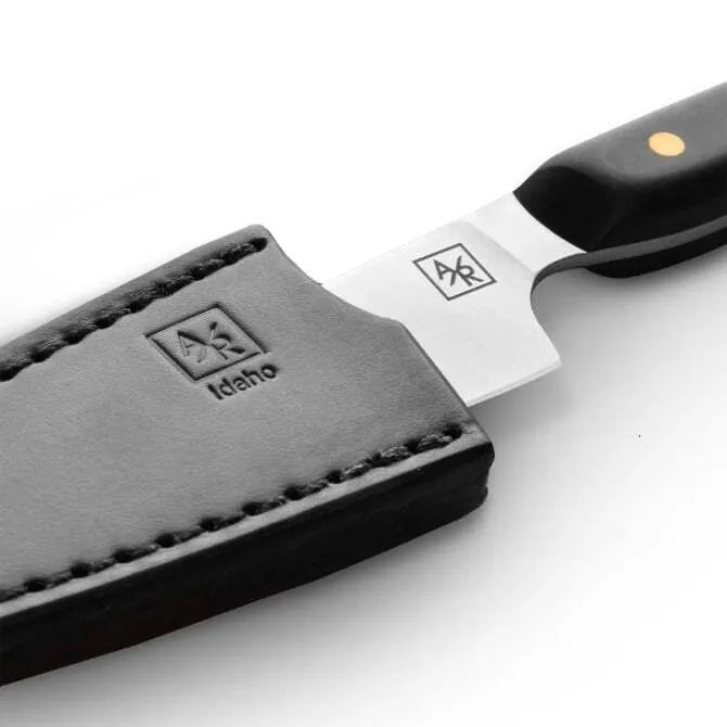 Premium Artisan Revere Santoku Knife 180mm with Protective Sheath - Japanese Kitchen Knife for Professional Chefs & Home Cooking, Perfect for Slicing, Dicing & Chopping Vegetables, Meat & Fish