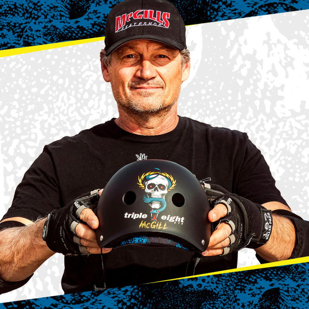 Triple 8 Deep Cover Helmet - Skateboard & Scooter Safety Gear - Mike McGill Signature Series - Perfect for Street Skating, Park Riding & Extreme Sports
