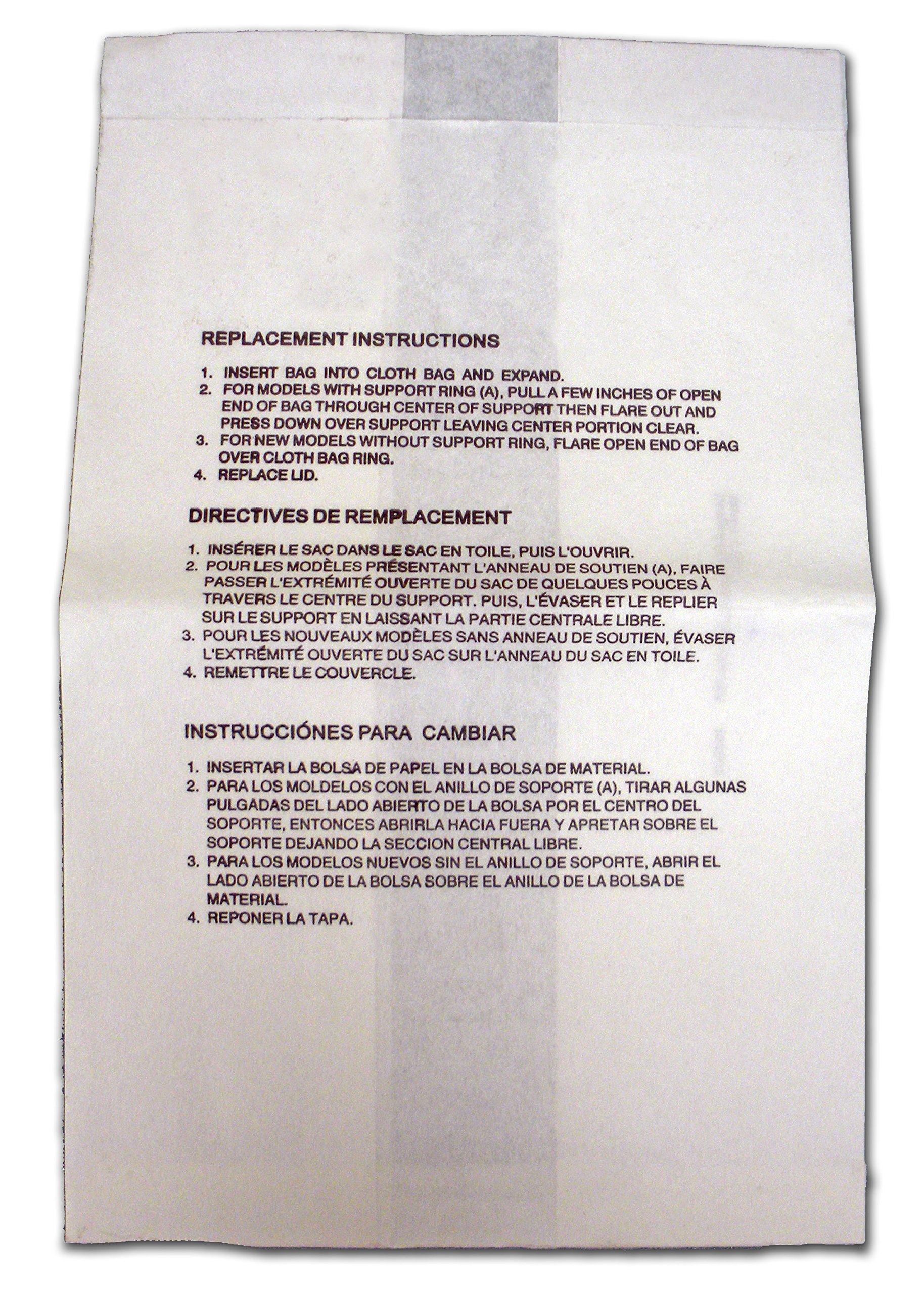 EnviroCare Replacement Vacuum Cleaner Dust Bags - 5 Pack Compatible with GE, Premier, Whirlwind & Everclean Swivel Top Canister Vacuums | HEPA Filter Bags for Allergen Reduction | Ideal for Home Cleaning, Pet Hair Removal & Allergy Sufferers