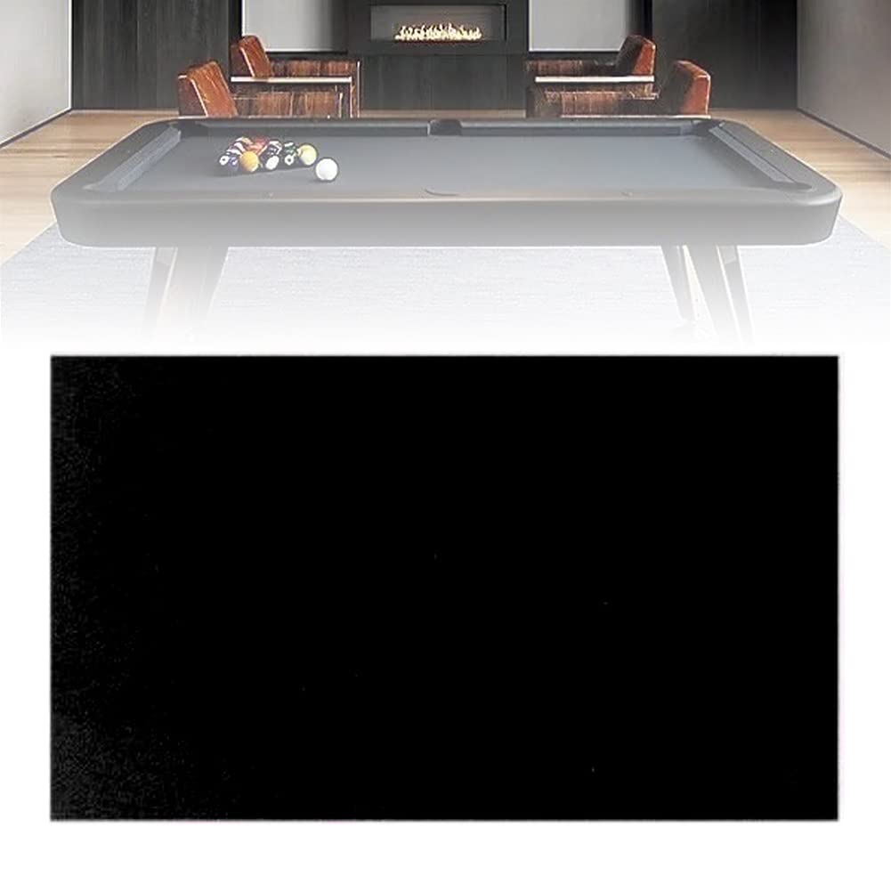 Premium 7ft/8ft/9ft/11ft Billiard Table Felt Cloth - Snooker & Pool Table Cover in 4 Colors (Black 8ft) - Durable Indoor Sports Game Surface for Home Bars, Game Rooms & Professional Tournaments